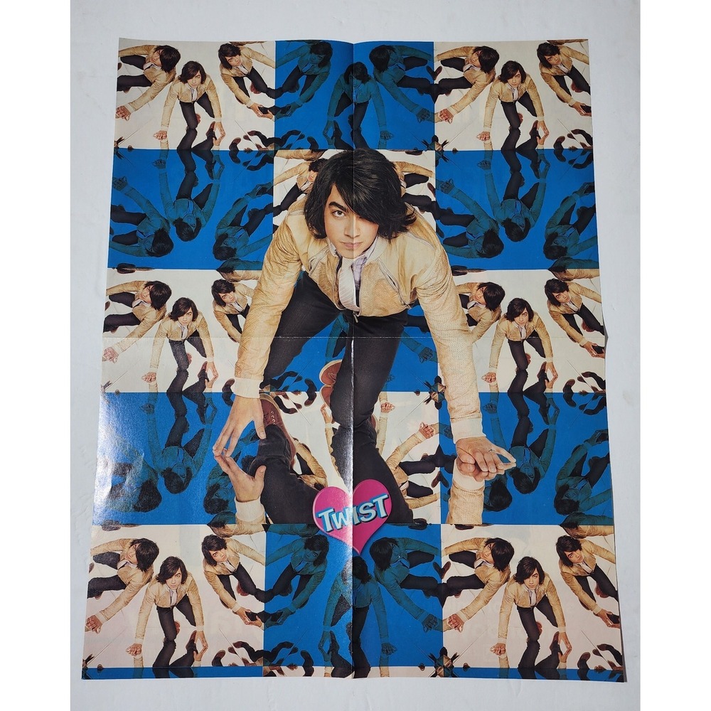 Joe Jonas Kaleidoscope Double-Sided Vintage Poster Clipping 20x16 ABC Family Ad